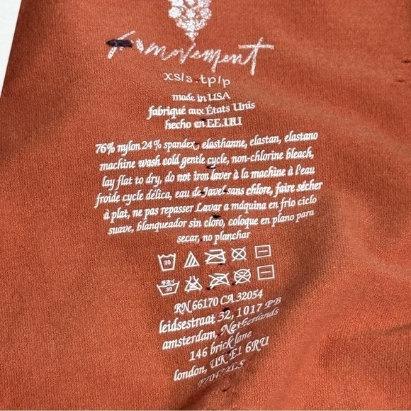 Free People Good Karma‎ Long Sleeve Autumn Leaves Onsies XS/S Women - Picture 8 of 16